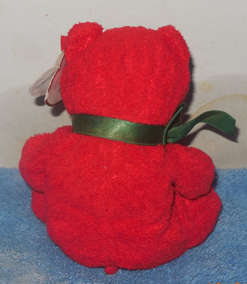 Image 1 of Ty 2000 Beanie Baby Mistletoe Bear 6
