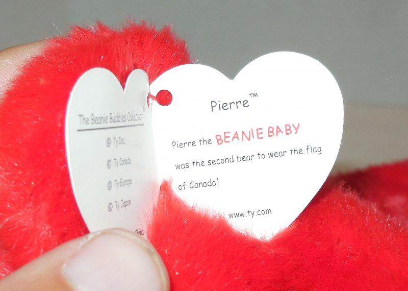 Image 4 of Vintage Ty Pierre The Bear 12 Beanie Buddy plush toy Canada