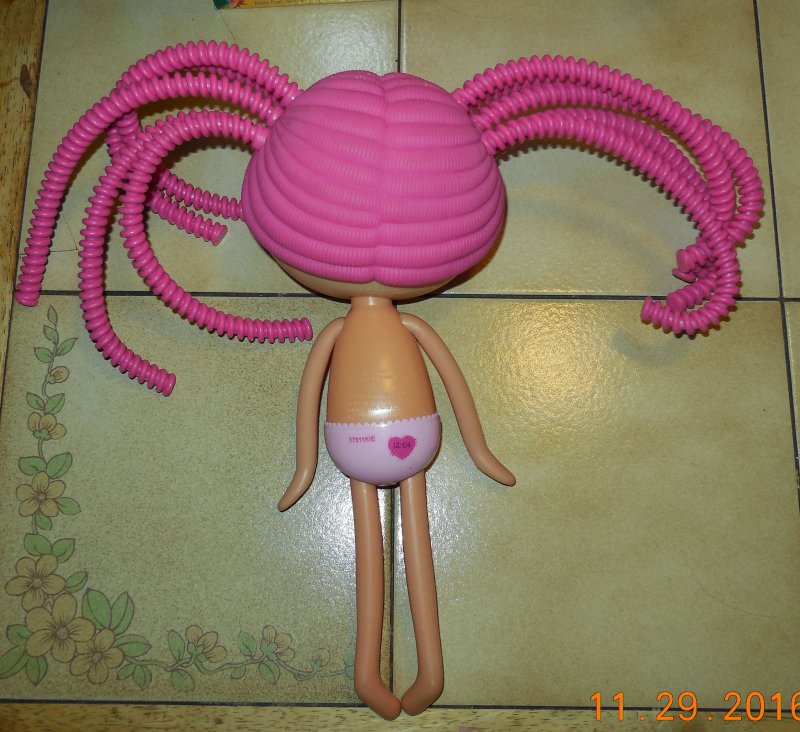 Image 1 of 2009 MGA Lalaloopsy JEWEL SPARKLES Pink Silly Hair Large Full Size Doll