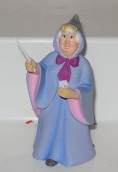 Disney Princess Cinderella Fairy Godmother PVC Figure Cake Topper