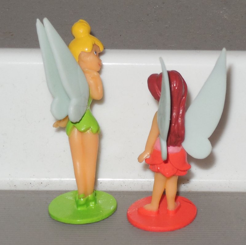 Image 1 of Disney Fairies PVC Figure Cake Topper lot of 2 Tinkerbell rosetta