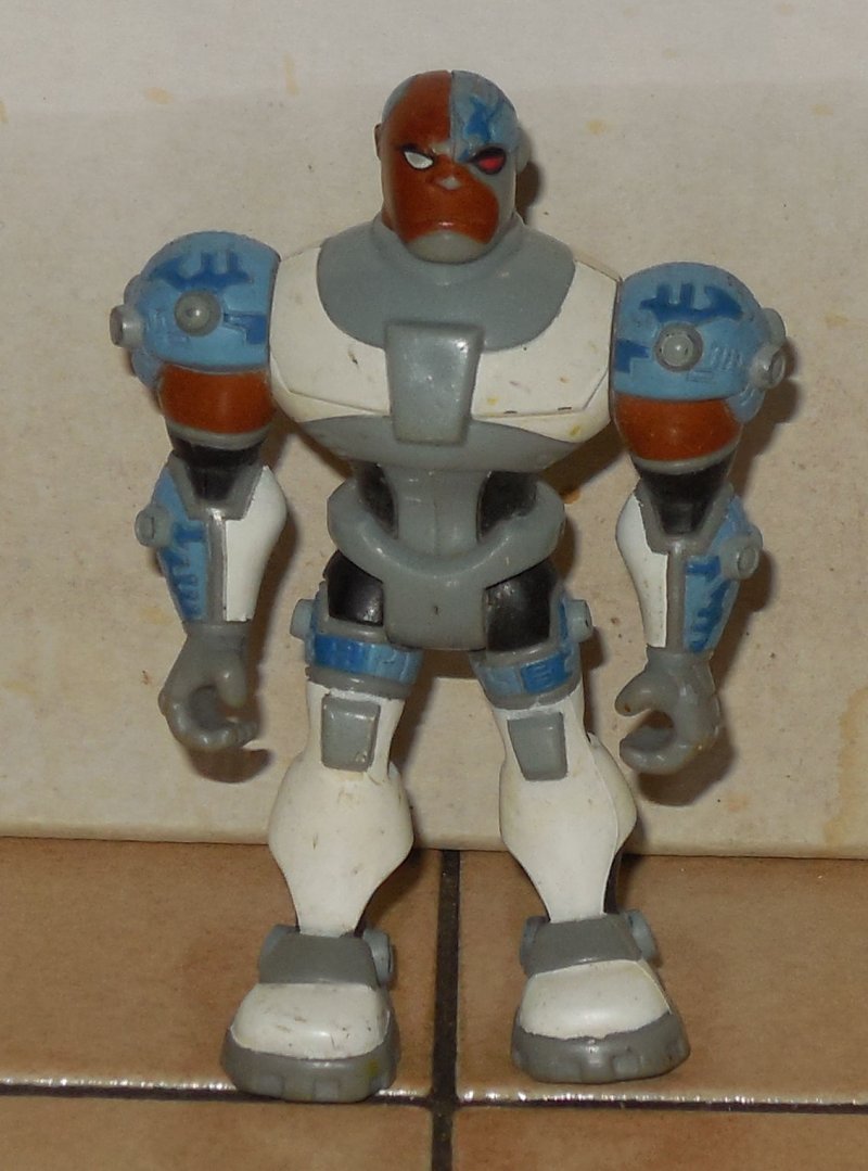 Image 0 of Bandi DC Comics Teen Titans The Animated Series CYBORG Figure Cake Topper