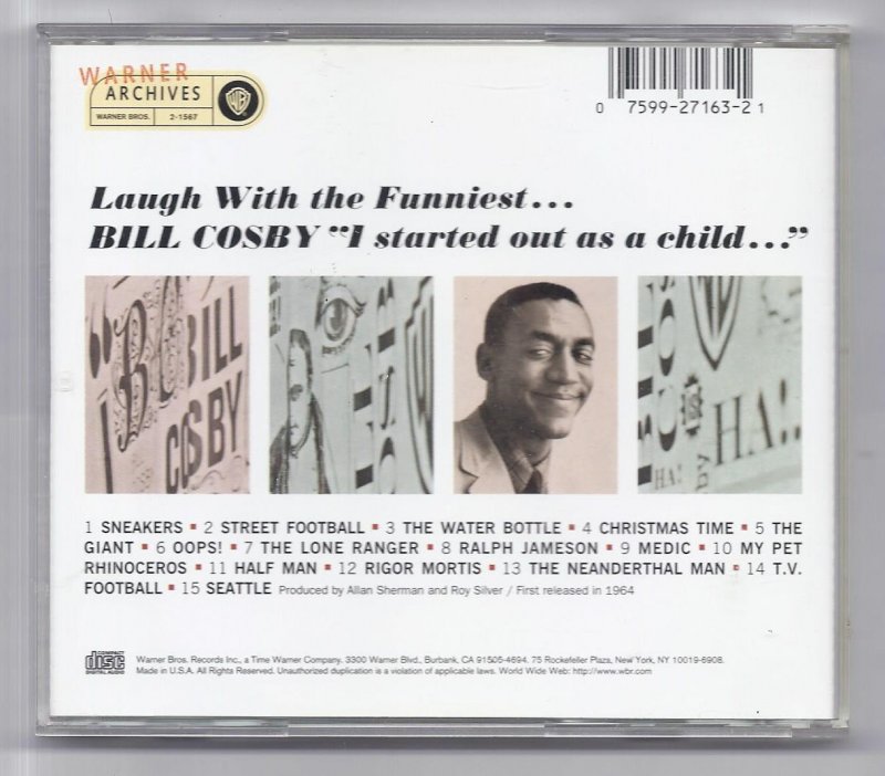 Image 1 of bill Cosby I started out as a child Music CD