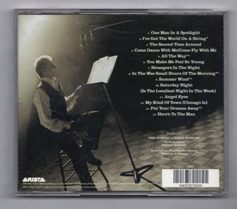 Image 1 of Barry Manilow sings Sinatra Music CD