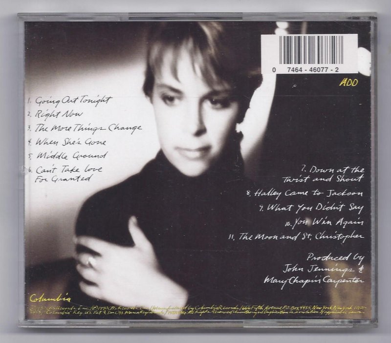 Image 1 of Mary Chapin Carpenter Shooting Straight In the Dark Music CD