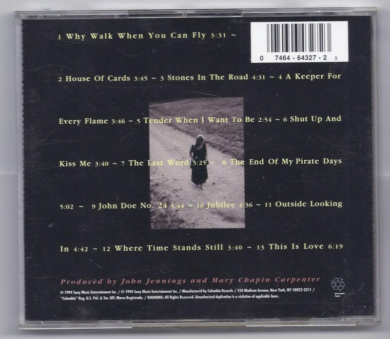 Image 1 of Mary Chapin Carpenter Stones in the Road Music CD