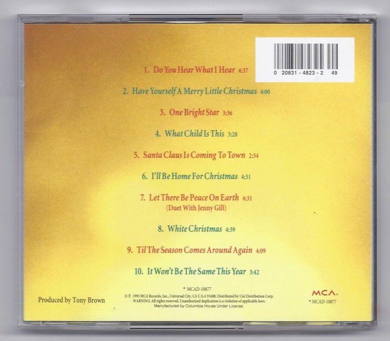 Image 1 of Vince Gill Let There Be Peace On earth Music CD