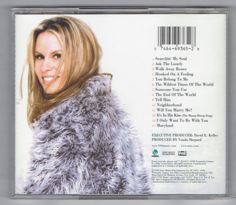 Image 1 of Songs from Ally Mcbeal featuring Vonda Shepard Music CD