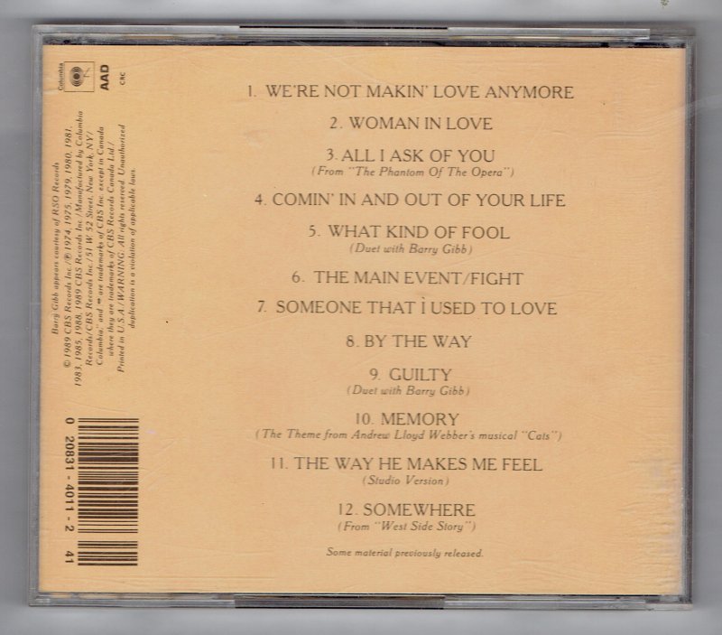 Image 1 of Barbra Streisand collection Greatest Hits and More Music CD