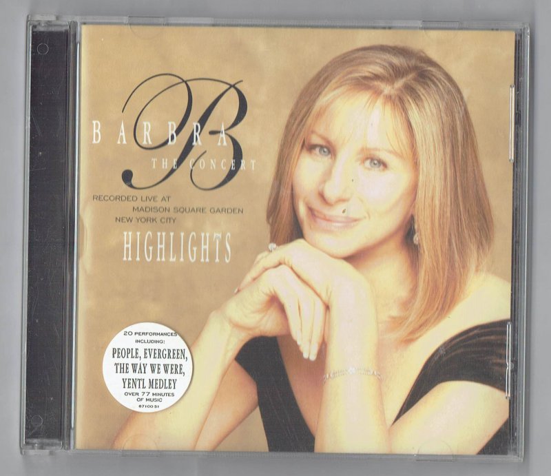 Image 0 of Barbra Streisand The Concert Recorded Live at Madison Square Garden Music CD