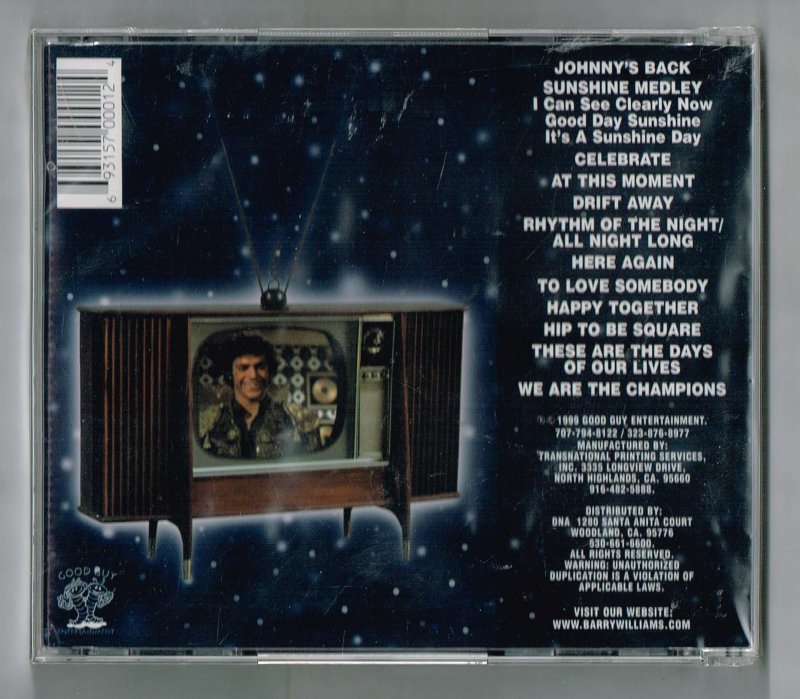 Image 1 of Barry Williams the return of Johnny bravo Music CD