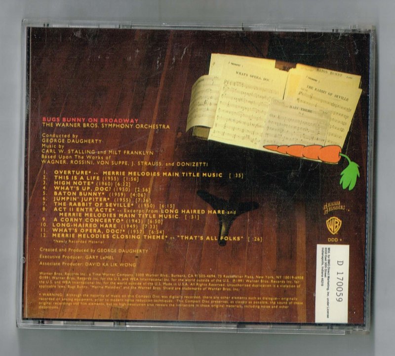 Image 1 of bugs bunny on Broadway Original Broadway Recording Music CD