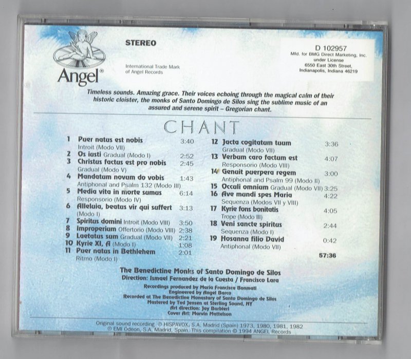 Image 1 of chant The Benedictine Monks of Santo Domingo De Silos Music CD