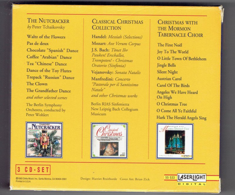 Image 1 of Christmas classics 3 Disc Set Music CD