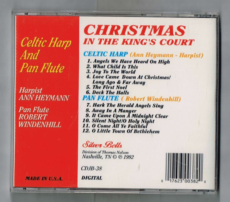 Image 1 of Christmas In the Kings Court  Celtic Harp and Pan Flute Music CD