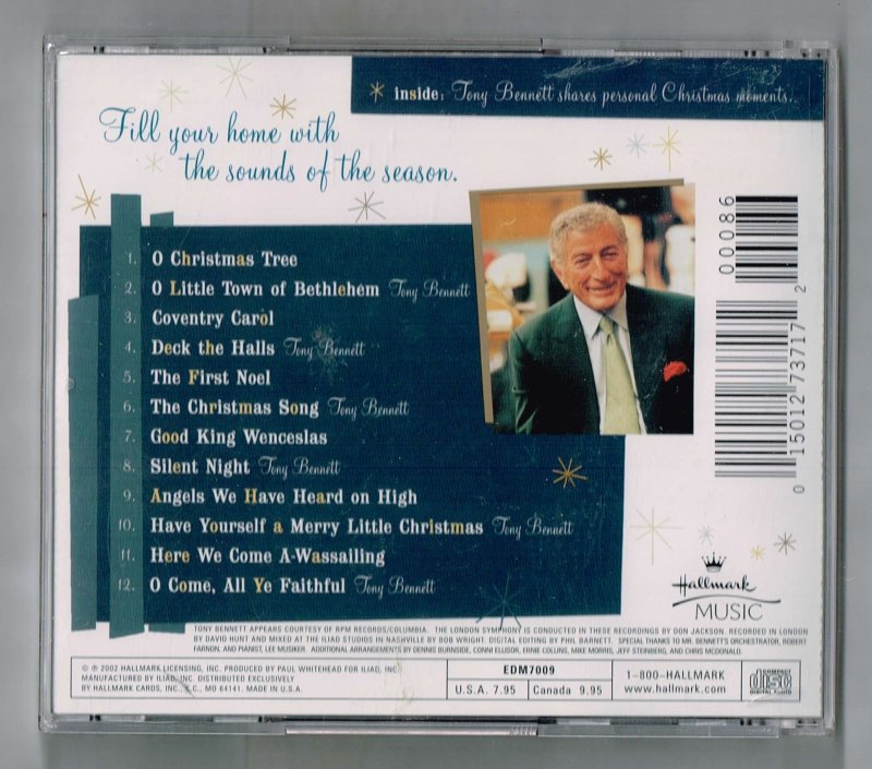 Image 1 of Christmas with Tony Bennett and the London Symphony Orchestra Music CD