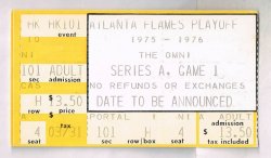 1976 NHL Playoffs Los Angeles Kings @ Atlanta Flames Ticket Stub Round 1 Game 2