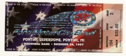 1997 Motor City Bowl Ticket Stub Mississippi Marshall