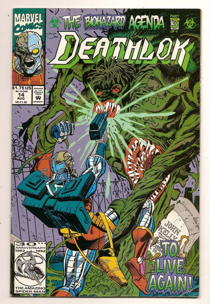 DEATHLOK #14  VF-NM, August 1992 BIOHAZARD AGENDA PART 3 of 4