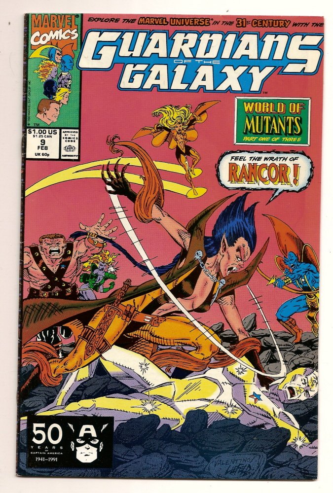 Guardians of the Galaxy # 9 comic book Marvel Feb 1991