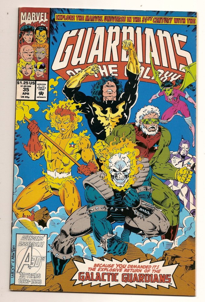 Guardians of the Galaxy # 35 comic book Marvel April 1993