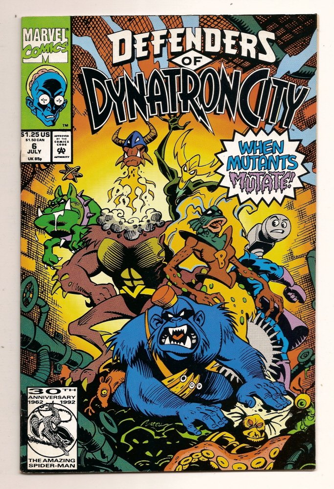 Defenders of Dynatron City #6 July 1992 Marvel Comics