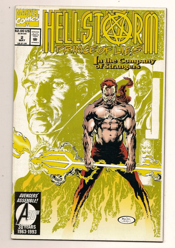 Hellstorm Prince Of Lies #2 May 1993 Marvel Comics