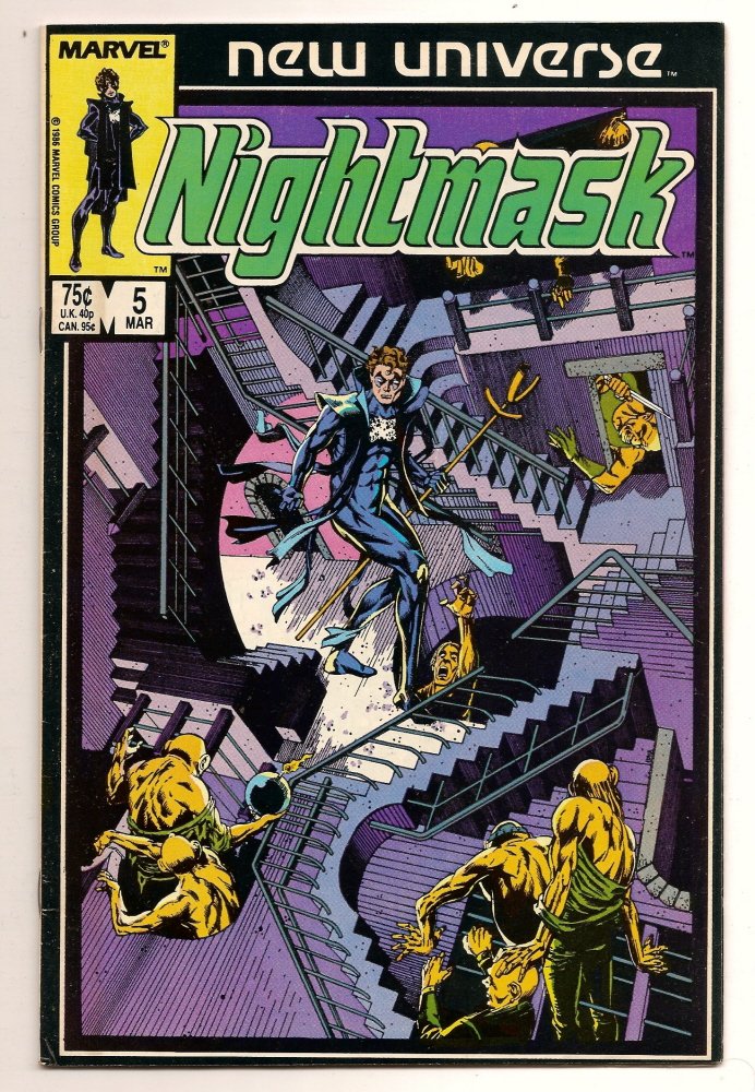 Nightmask #5 March 1987 Marvel Comics
