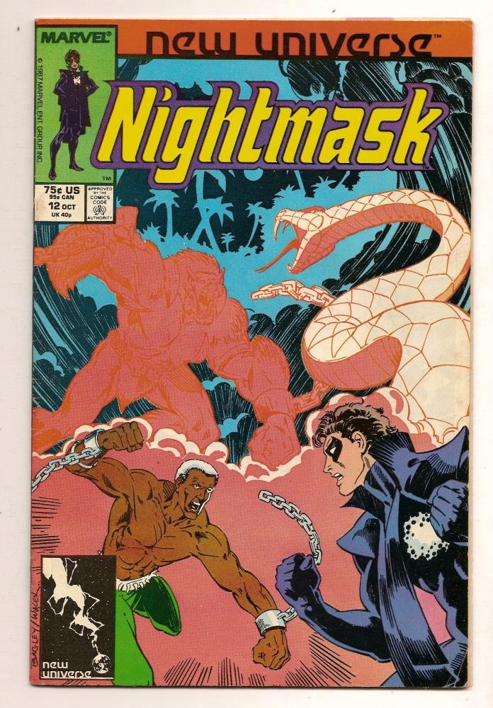 Nightmask #12 Oct 1987 Marvel Comics