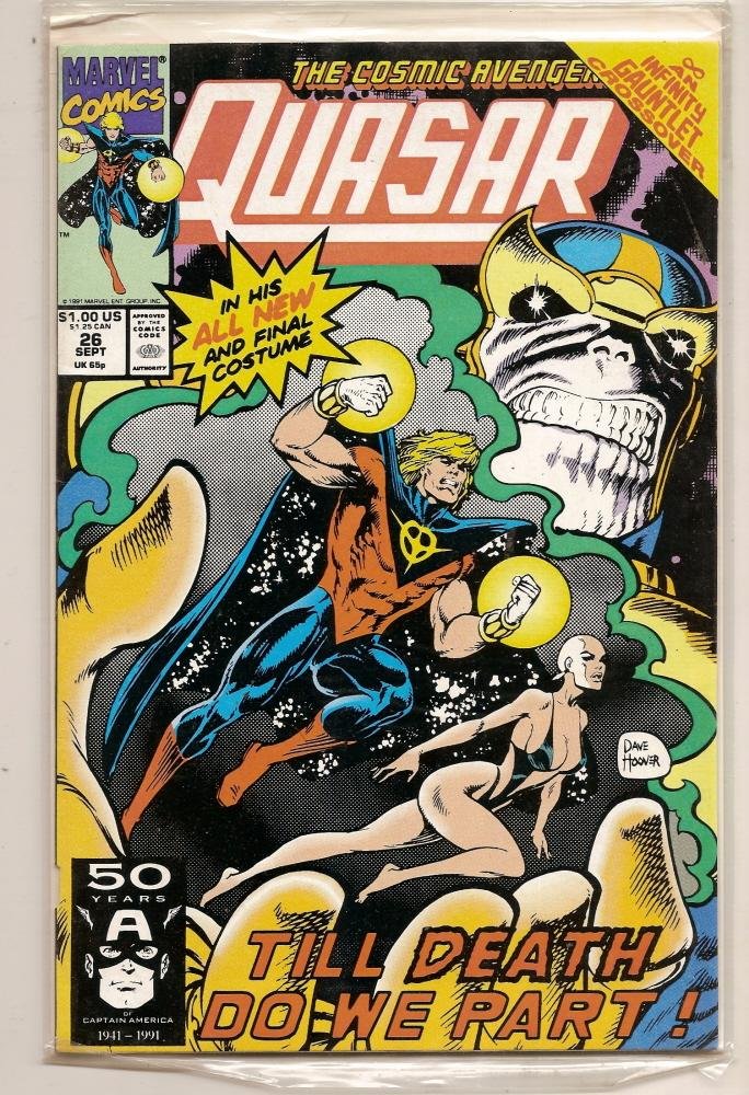 QUASAR #26 - TILL DEATH DO WE PART! SEPTEMBER 1991 Marvel Comics