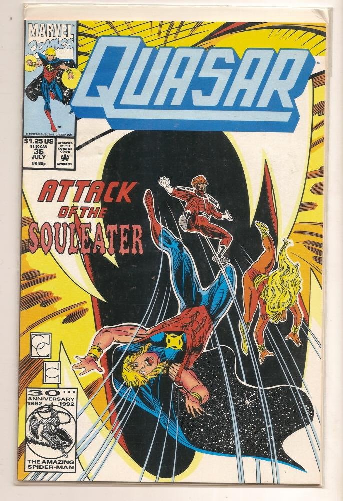 QUASAR #36 - Attack Of The Souleater July 1992 Marvel Comics