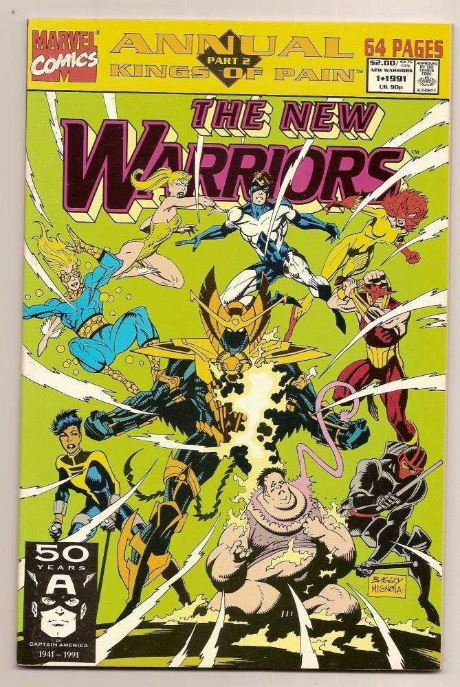 THE NEW WARRIORS ANNUAL,#1, 1991 Marvel Comics