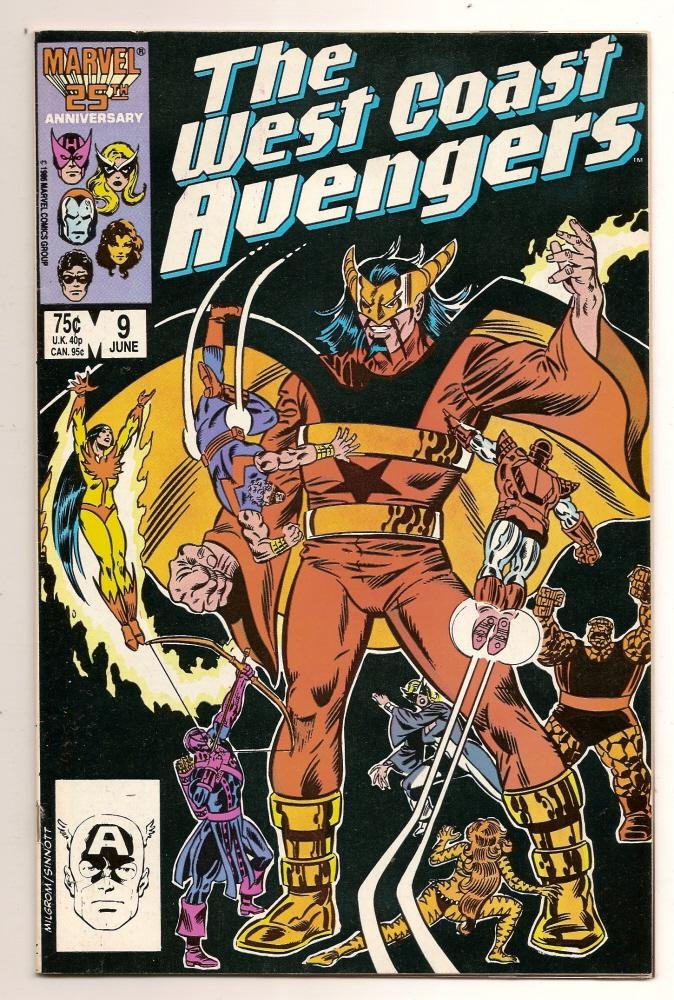 The West Coast Avengers #9 June 1986 Marvel Comics