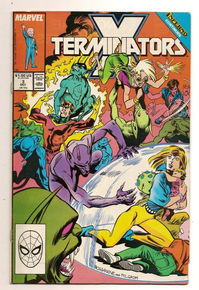 X Termnators #3 Dec 1987 Marvel Comics
