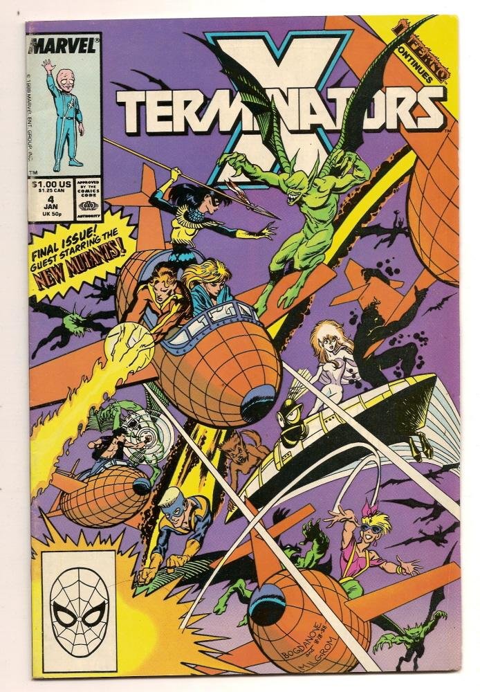 X Termnators #4 Jan 1988 Marvel Comics