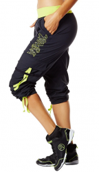 Zumba Soft-N-Stretch Cargo Pants sz XS - Black