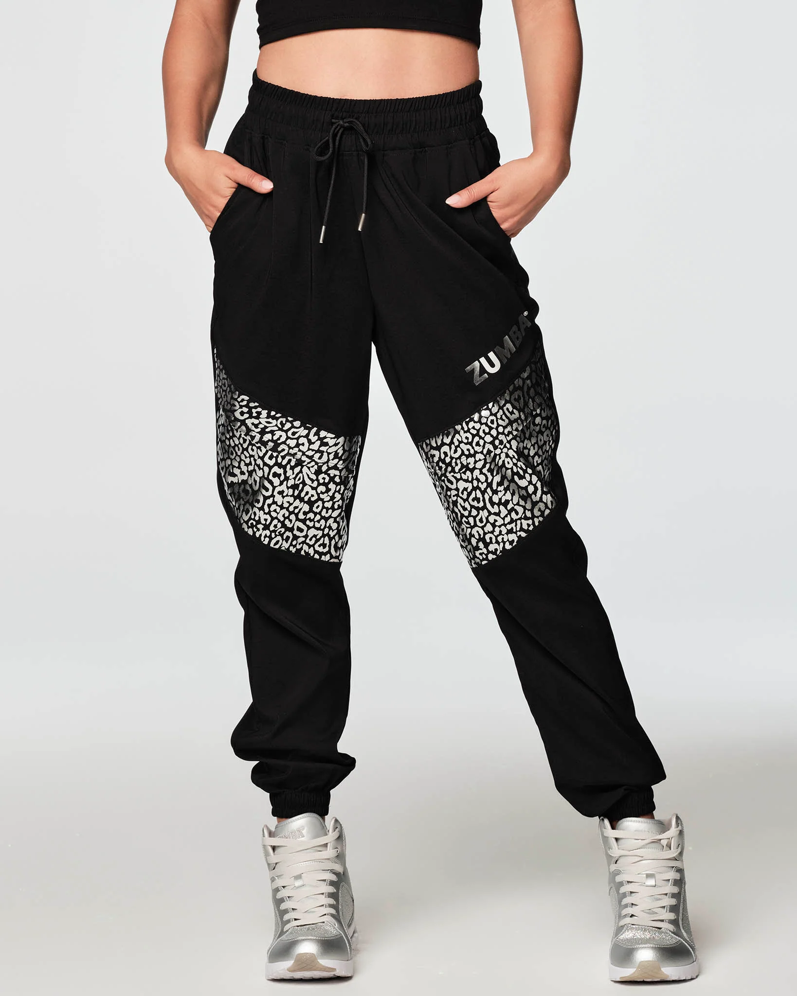 Zumba Glow With The Flow Track Pants - Bold Black
