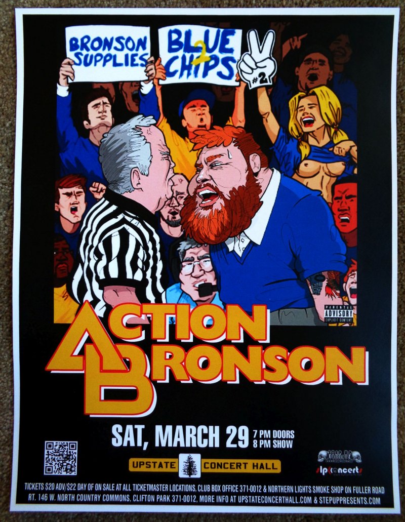 Image 0 of ACTION BRONSON 2014 Gig POSTER Concert Clifton Park New York