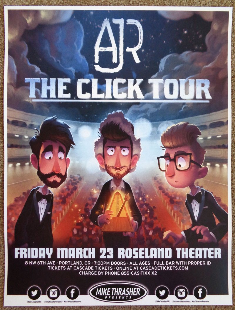 AJR 2018 Gig POSTER Portland Oregon Concert