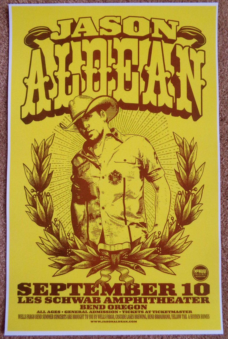 Image 0 of Aldean JASON ALDEAN Bend Oregon 2009 Gig Concert POSTER