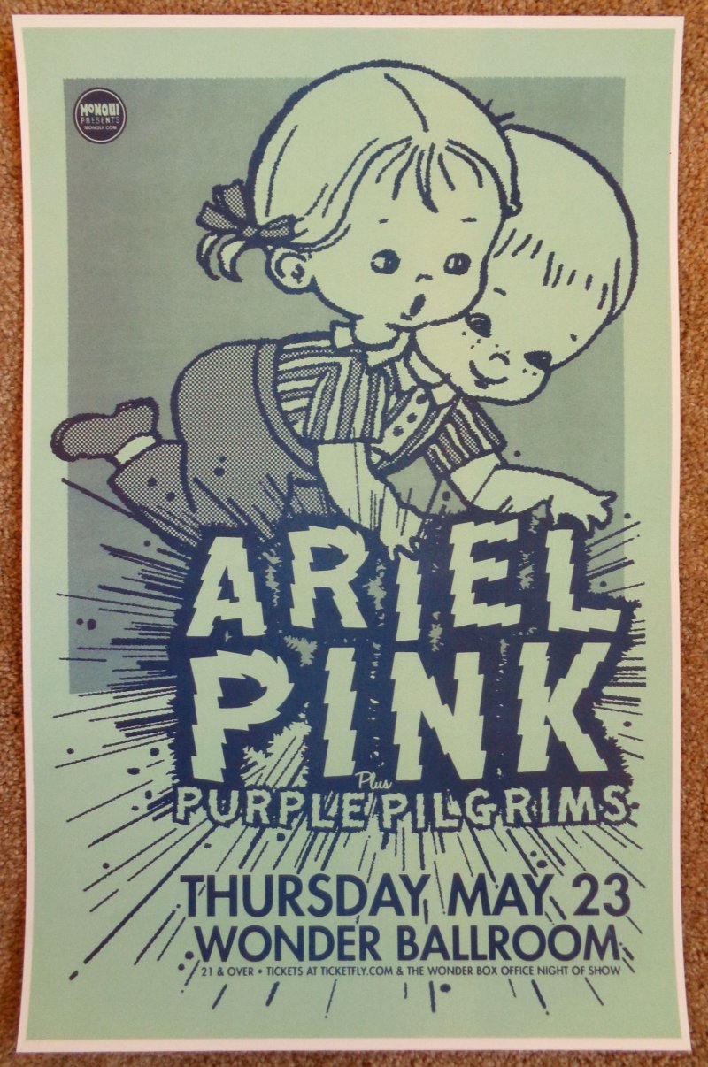 Image 0 of ARIEL PINK 2013 Gig POSTER Portland Oregon Concert