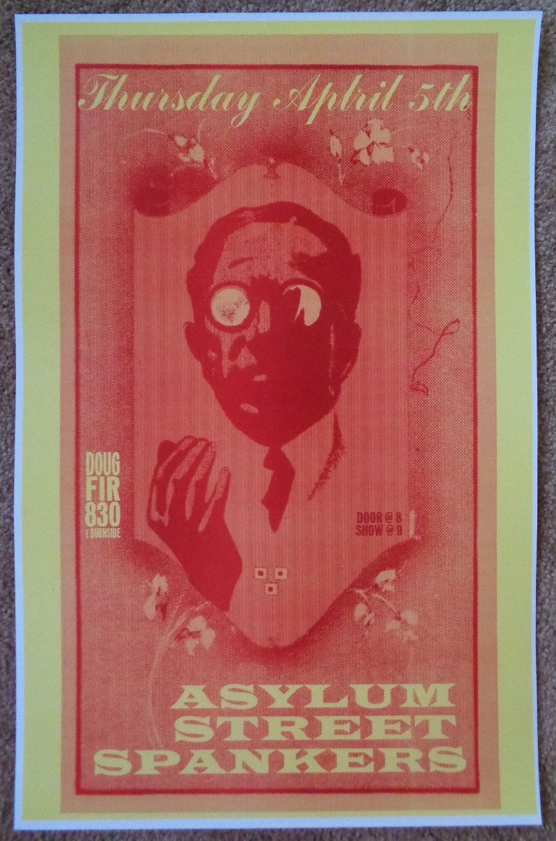 Image 0 of ASYLUM STREET SPANKERS 2007 Gig POSTER Portland Oregon Concert 