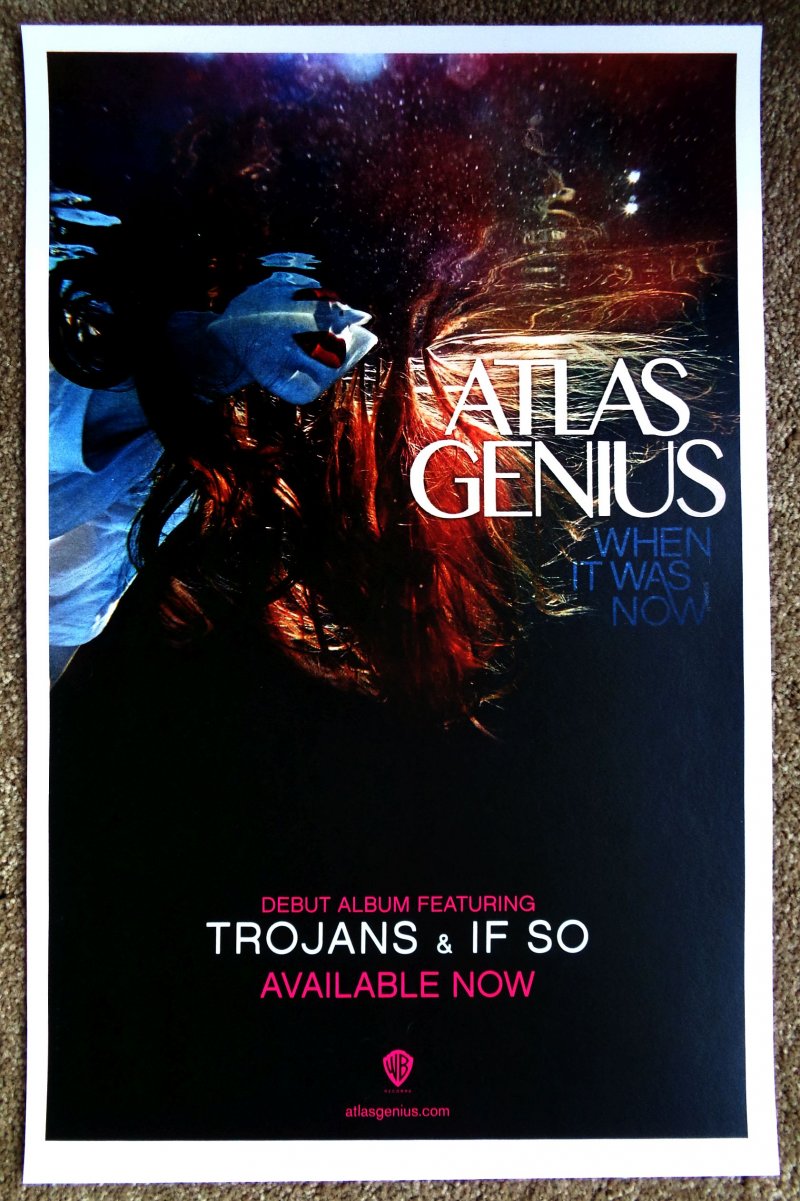 Image 0 of ATLAS GENIUS Album POSTER When It Was Now Debut 11X17