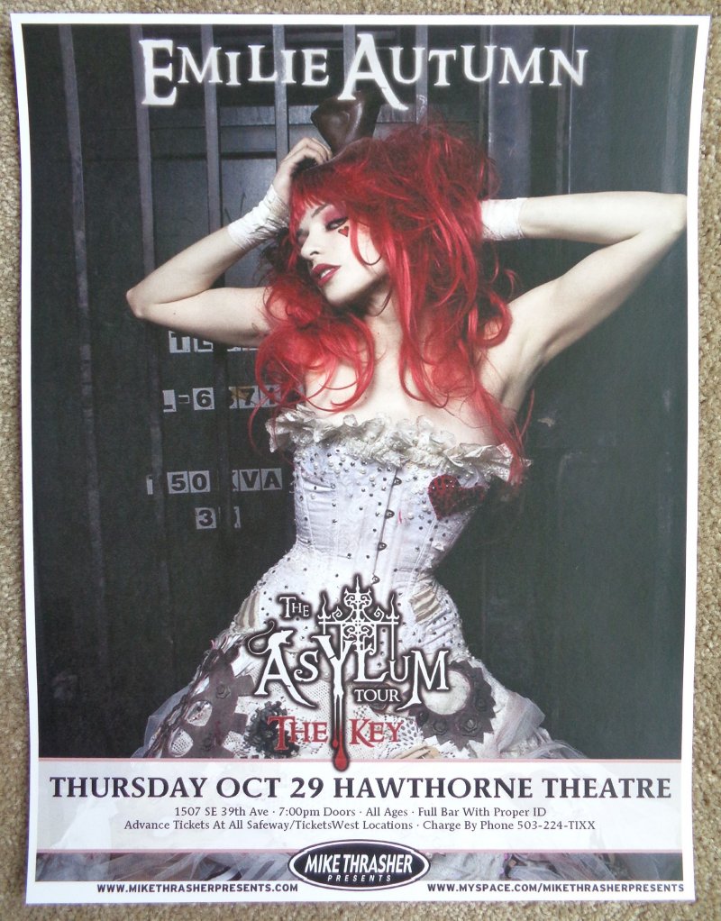 Image 0 of Autumn EMILIE AUTUMN 2009 Gig POSTER Portland Oregon Concert 