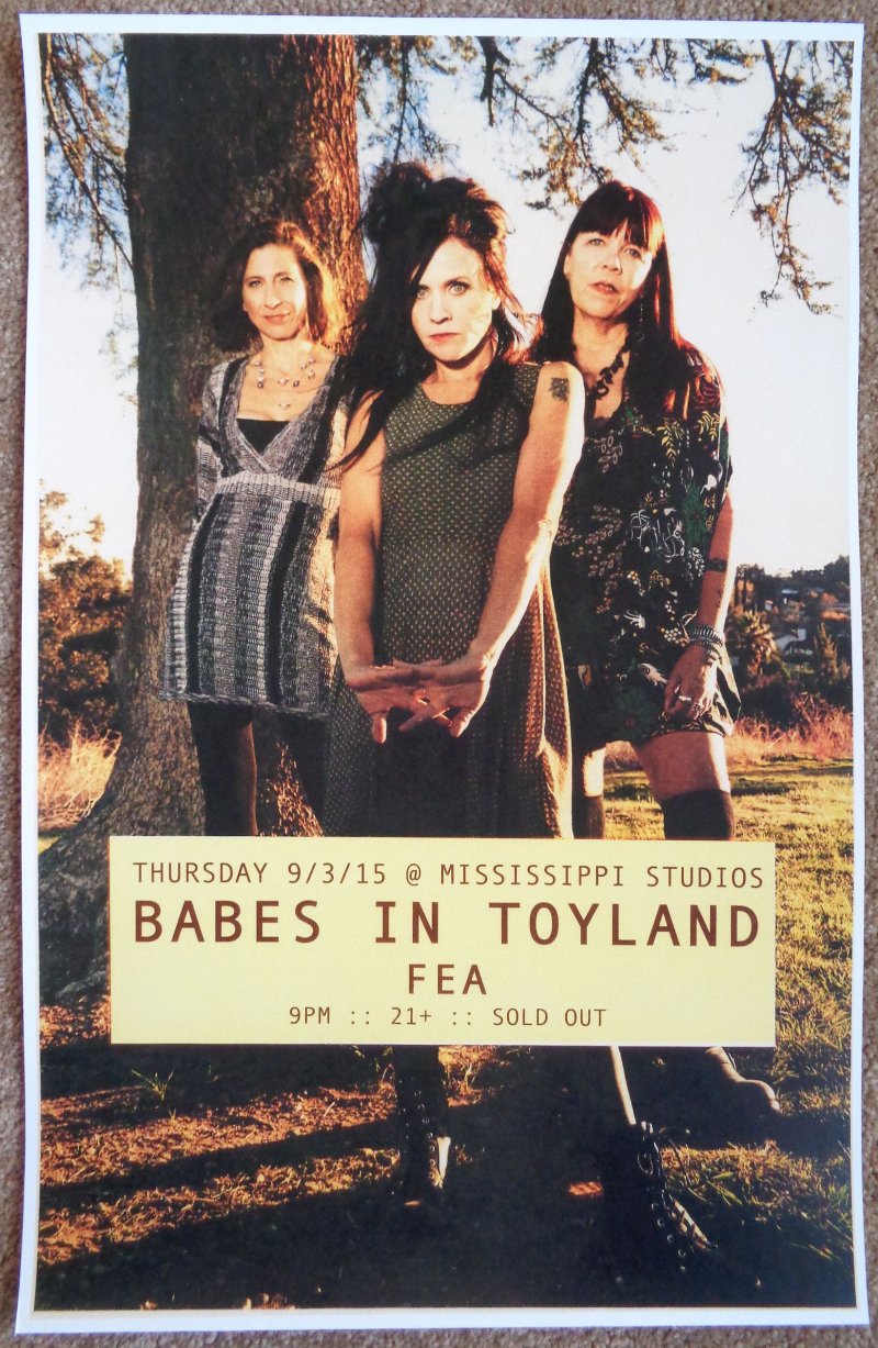 Image 0 of BABES IN TOYLAND 2015 Gig POSTER Portland Oregon Concert