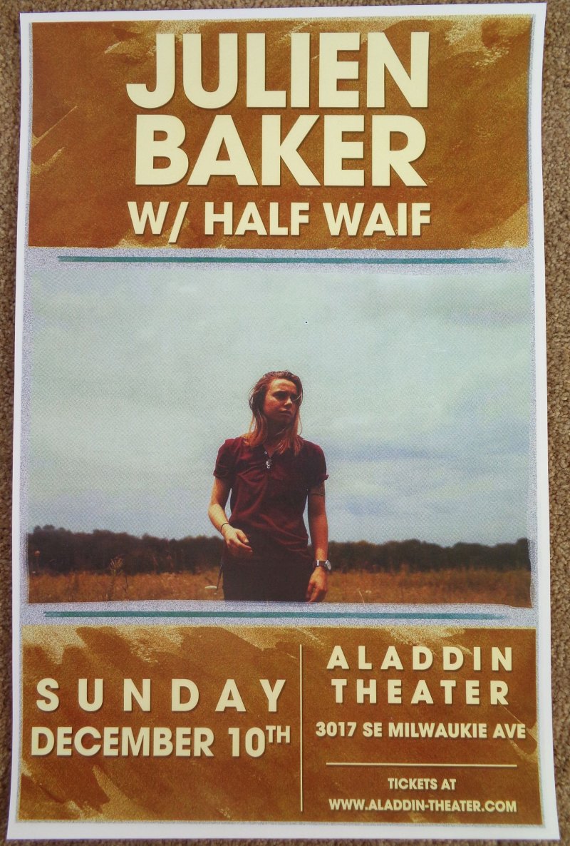 Image 0 of Baker JULIEN BAKER 2017 Gig POSTER Portland Oregon Concert