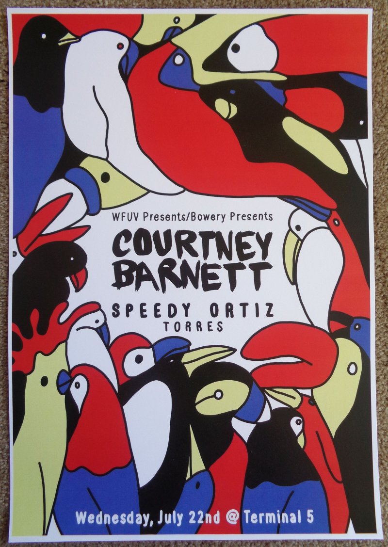 Image 0 of Barnett COURTNEY BARNETT 2015 Gig POSTER New York City Concert