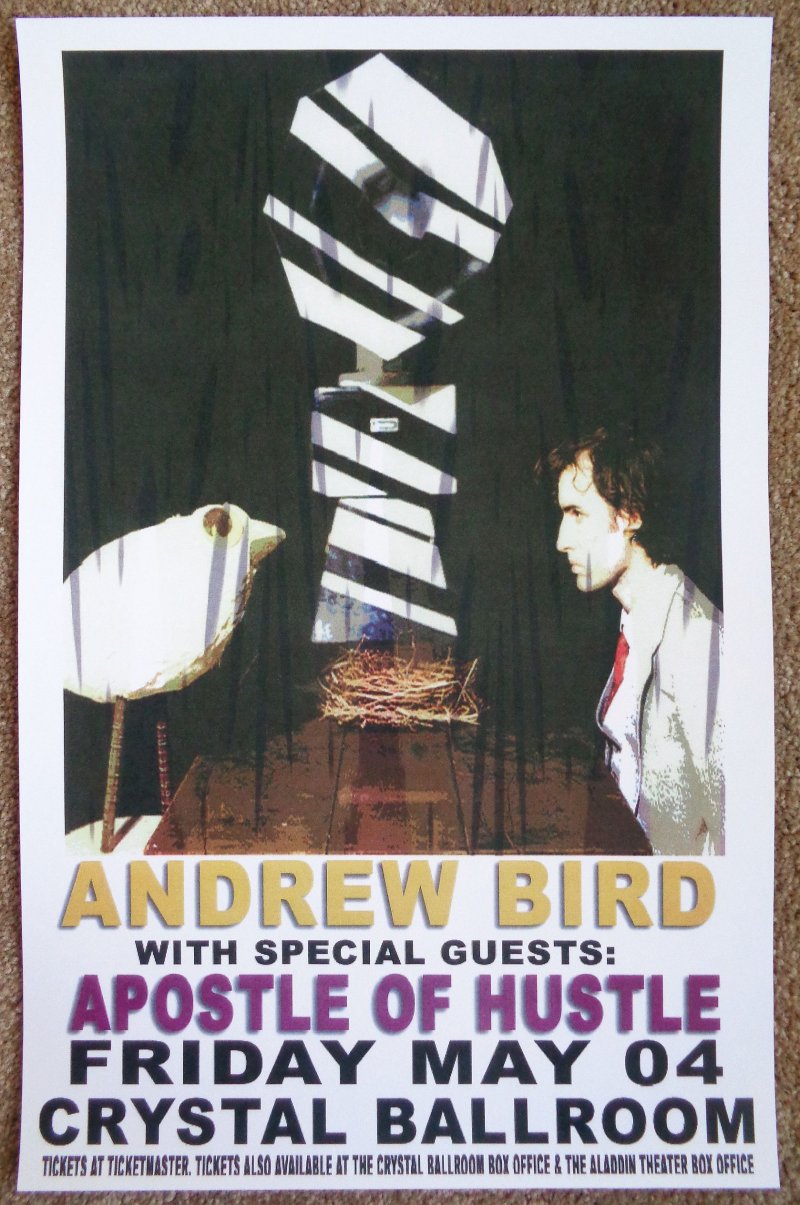 Image 0 of Bird ANDREW BIRD 2007 Gig POSTER Portland Oregon Concert (Version 1)