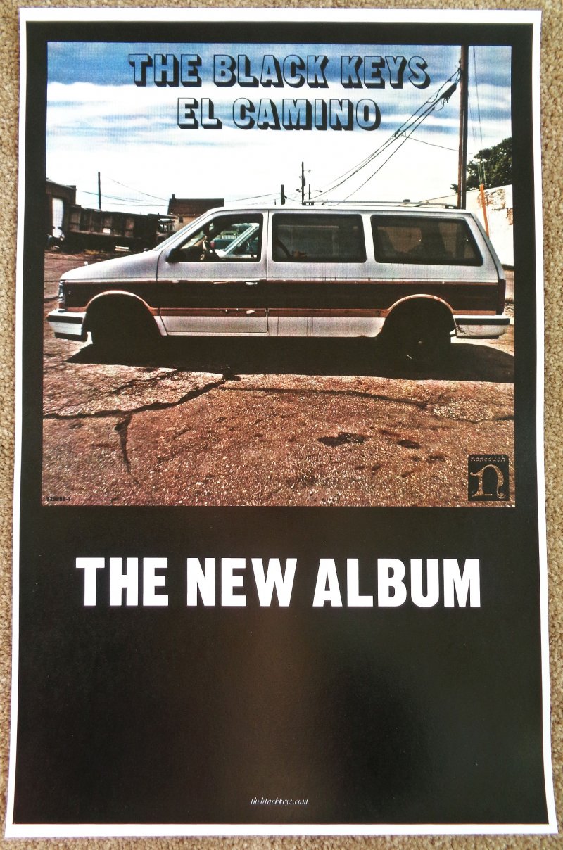 Image 0 of BLACK KEYS Album POSTER El Camino 11x17