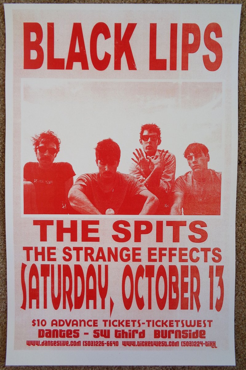 Black Lips Tour Poster
